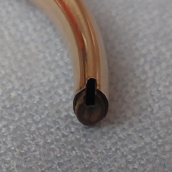 Antique Rose Gold Filled Bangle Bracelet - Picture 10 of 11